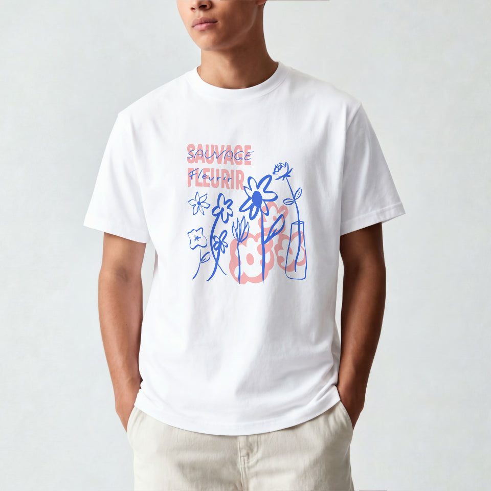 SAUVAGE · FLEURIR Oversized T-Shirt