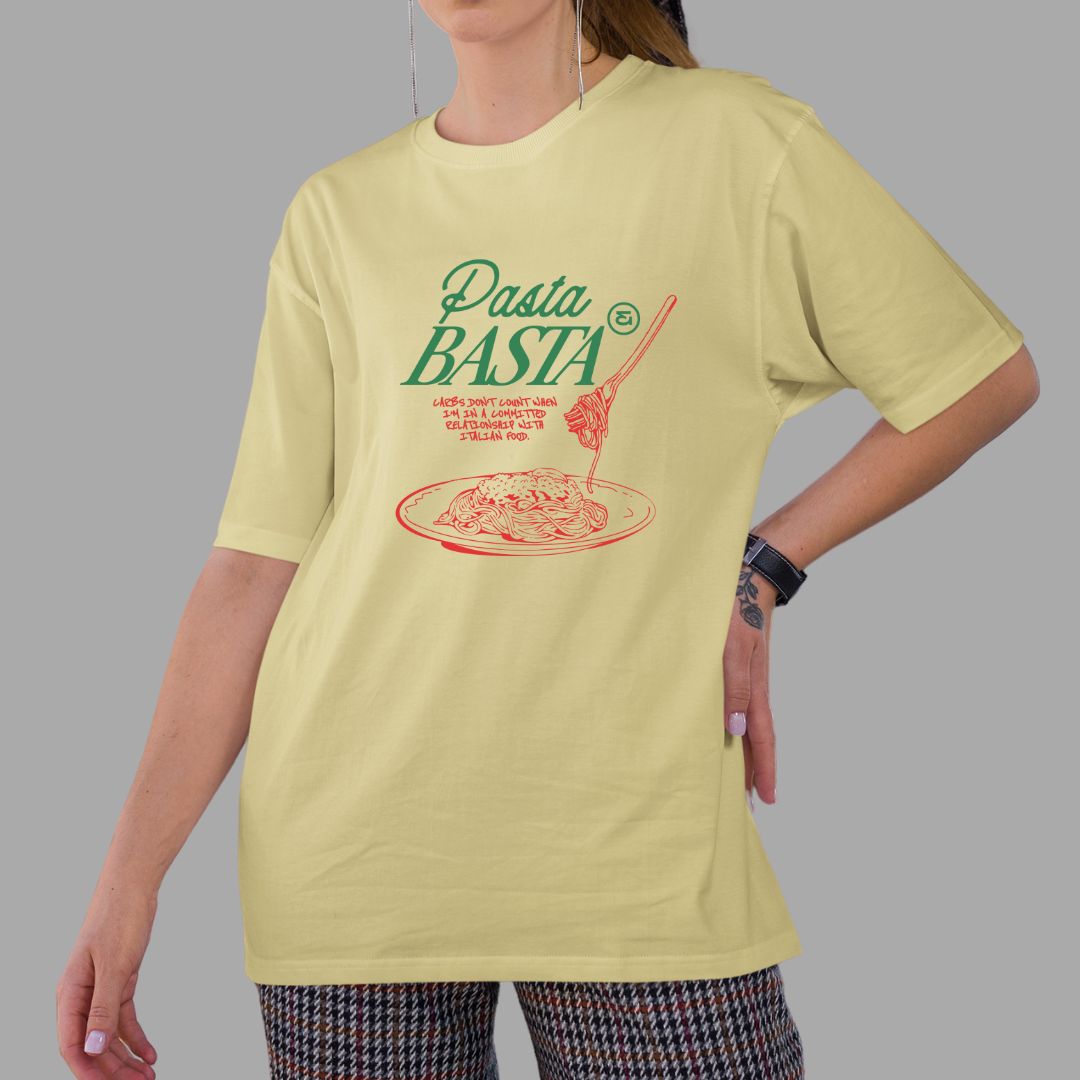 Pasta & Basta Over-Sized Tshirt