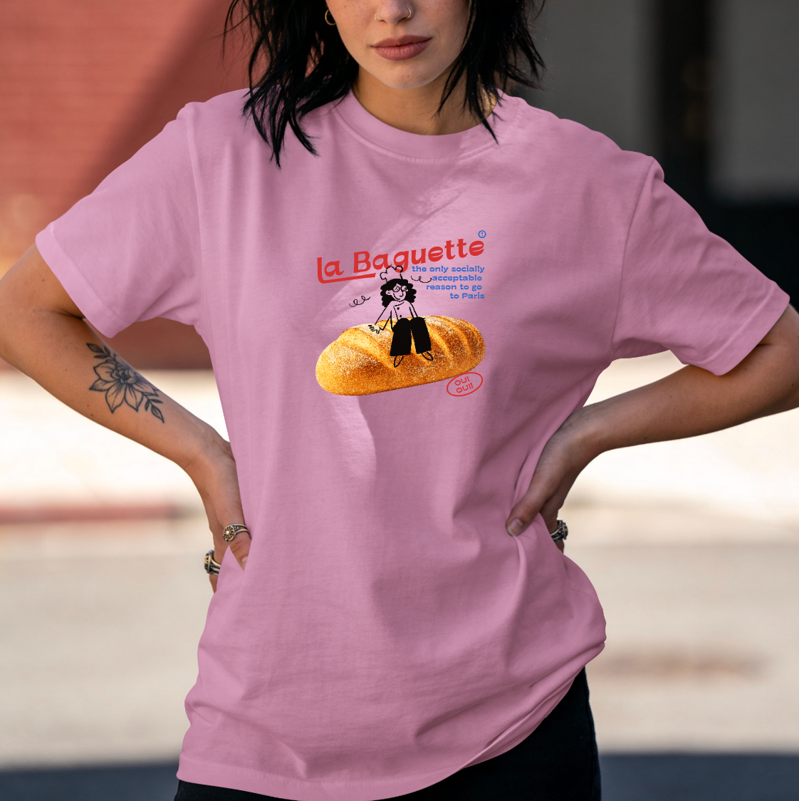 La Baguette Over-Sized Tshirt