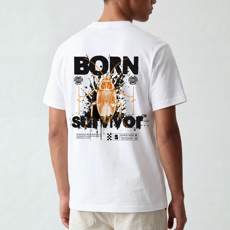 Born Survivor (Cockroach) Oversized T-Shirt